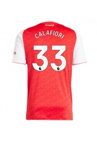Fotbalové Dres Arsenal Riccardo Calafiori #33 Domácí Oblečení 2025-26 Krátký Rukáv